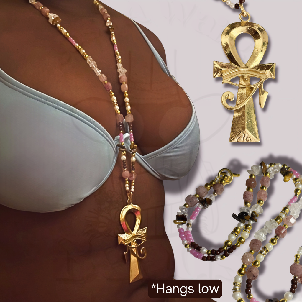 Blush Ankh Necklace