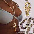 Blush Ankh Necklace